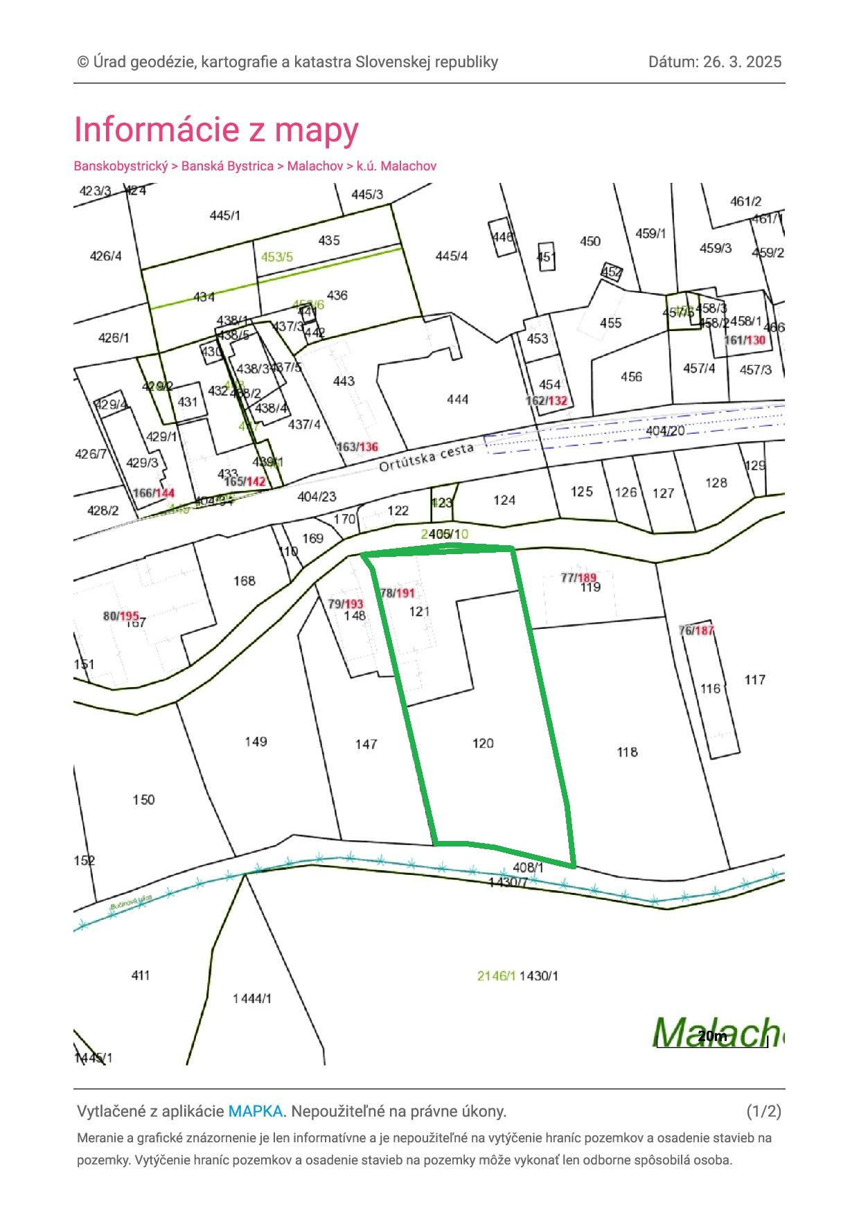 Investícia, Rodinný dom/2 stavebné pozemky, 1439 m2, Malachov