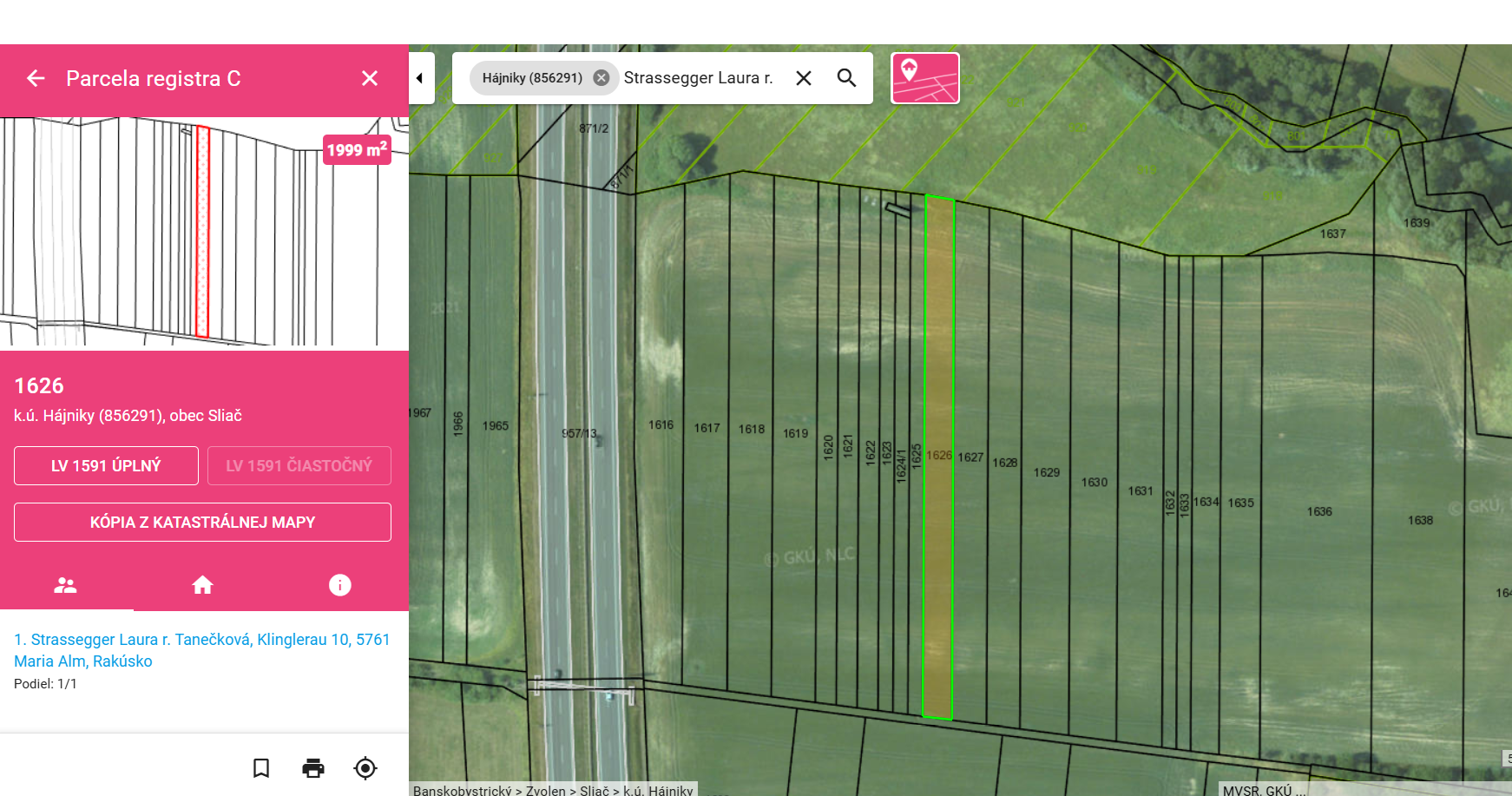 Na predaj, Pozemok v Sliači, pri Tehelni, 1999 m2