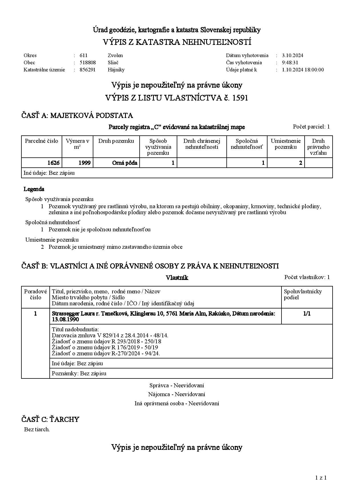 Na predaj, Pozemok v Sliači, pri Tehelni, 1999 m2