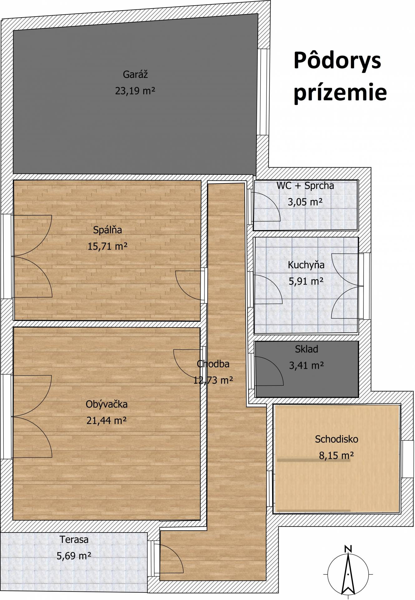 Na predaj, 4-6 izbový rodinný dom 160 m2, Zvolen - Neresnica