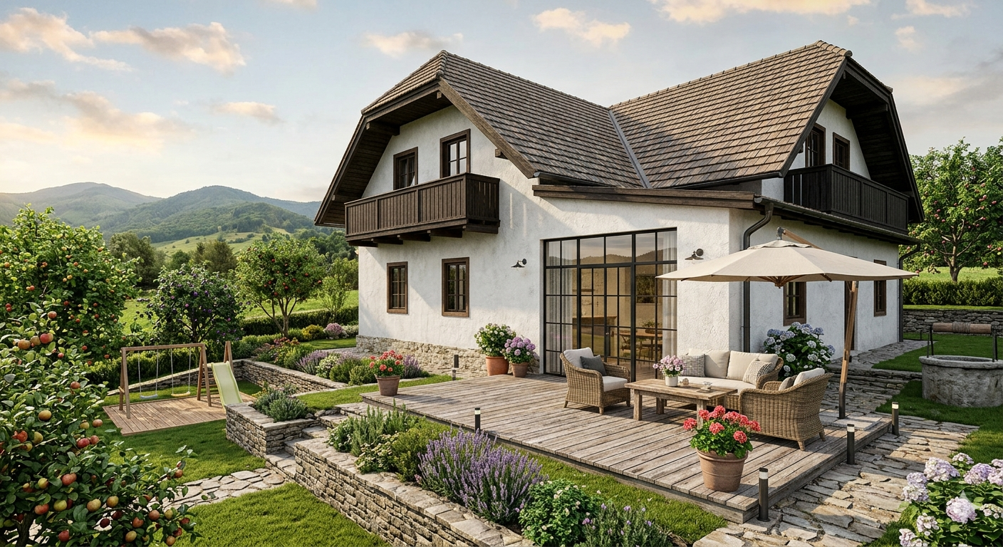 Na predaj rodinný dom s veľkým pozemkom – Vyhne, časť Peserany
