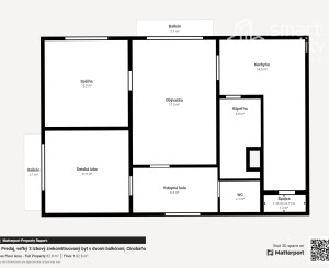 Na predaj 3i byt Cinobaňa, 2x balkón