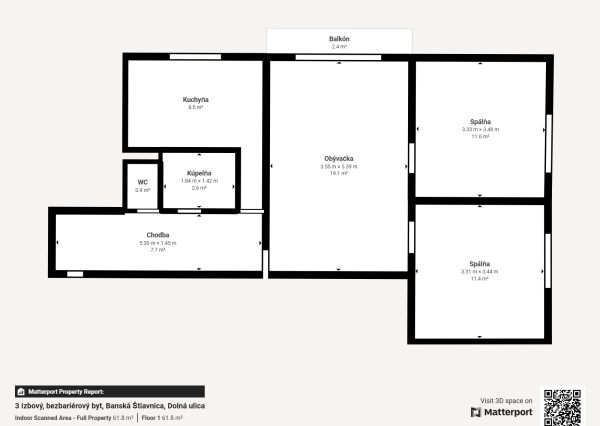 Na Predaj, 3 izbový bezbariérový byt s balkónom, 67 m2, BŠ