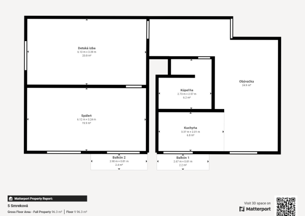 PRENAJATÉ:  3-izbový byt s 2 balkónmi, Zvolen – Podborová
