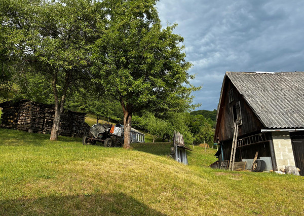 Na predaj rodinný dom s veľkým pozemkom – Vyhne, časť Peserany