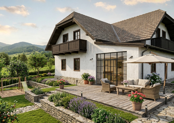Na predaj rodinný dom s veľkým pozemkom – Vyhne, časť Peserany